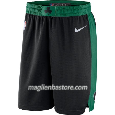 Boston Celtics Uomo Pantaloncini Nero 2018-19 Nike Swingman